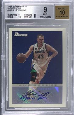 2009-10 Bowman '48 - '48 Autographs #48A-KL - Kevin Love [BGS 9 MINT]