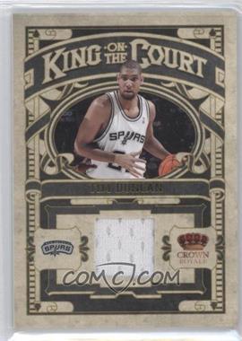 2009-10 Crown Royale - King of the Court - Materials #3 - Tim Duncan /149