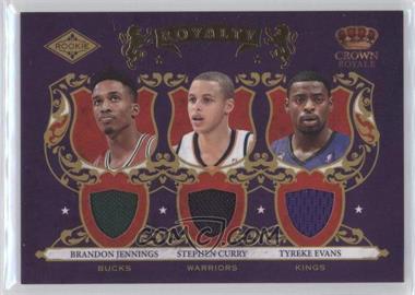 2009-10 Crown Royale - Rookie Royalty - Materials #1 - Brandon Jennings, Stephen Curry, Tyreke Evans /499