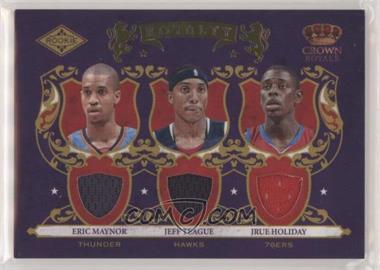 2009-10 Crown Royale - Rookie Royalty - Materials #6 - Eric Maynor, Jeff Teague, Jrue Holiday /499