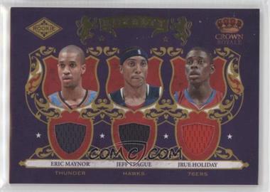 2009-10 Crown Royale - Rookie Royalty - Materials #6 - Eric Maynor, Jeff Teague, Jrue Holiday /499