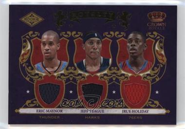 2009-10 Crown Royale - Rookie Royalty - Materials #6 - Eric Maynor, Jeff Teague, Jrue Holiday /499