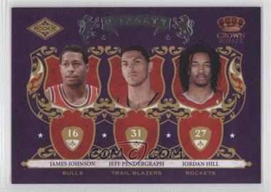 2009-10 Crown Royale - Rookie Royalty #10 -  James Johnson, Jeff Pendergraph, Jordan Hill