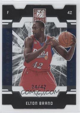 2009-10 Donruss Elite - [Base] - Blue Aspirations Die-Cut #89 - Elton Brand /42