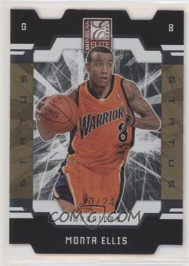 2009-10 Donruss Elite - [Base] - Gold Status Die-Cut #33 - Monta Ellis /24