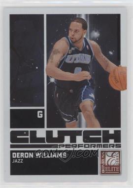 2009-10 Donruss Elite - Clutch Performers - Black #8 - Deron Williams /25