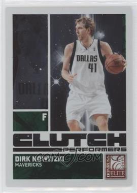 2009-10 Donruss Elite - Clutch Performers - Green #19 - Dirk Nowitzki