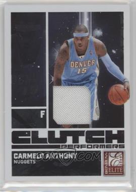 2009-10 Donruss Elite - Clutch Performers - Jersey #10 - Carmelo Anthony /199