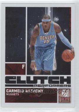2009-10 Donruss Elite - Clutch Performers - Red #10 - Carmelo Anthony /249