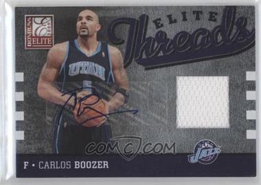 2009-10 Donruss Elite - Elite Threads - Autographs #48 - Carlos Boozer /25