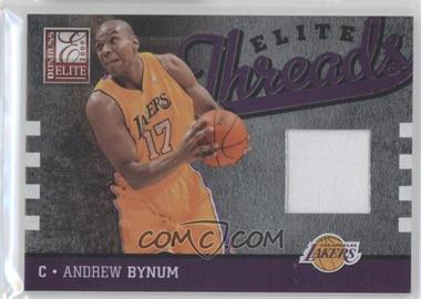 2009-10 Donruss Elite - Elite Threads - Jerseys Prime #22 - Andrew Bynum /50