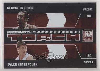 2009-10 Donruss Elite - Passing the Torch - Red #14 - George McGinnis, Tyler Hansbrough /249