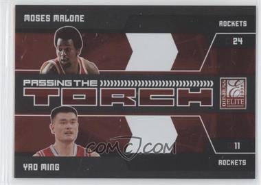 2009-10 Donruss Elite - Passing the Torch - Red #5 - Moses Malone, Yao Ming /249