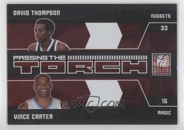 2009-10 Donruss Elite - Passing the Torch - Red #6 - David Thompson, Vince Carter /249