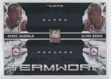 2009-10 Donruss Elite - Teamwork Combos - Green #23 - Andre Iguodala, Elton Brand