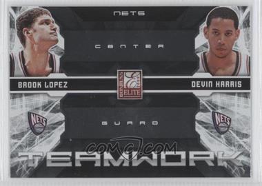 2009-10 Donruss Elite - Teamwork Combos #18 - Brook Lopez, Devin Harris