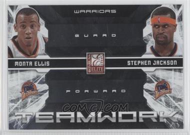 2009-10 Donruss Elite - Teamwork Combos #9 - Monta Ellis, Stephen Jackson