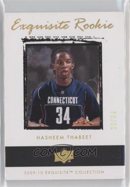 2009-10 Exquisite Collection - [Base] - Rookies Jersey Number Parallel #61 - Exquisite Rookie - Hasheem Thabeet /34 [EX to NM]