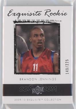 2009-10 Exquisite Collection - [Base] #47 - Exquisite Rookie - Brandon Jennings /225