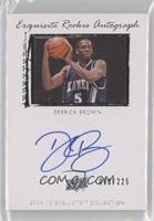 Exquisite Rookie Autograph - Derrick Brown #/225