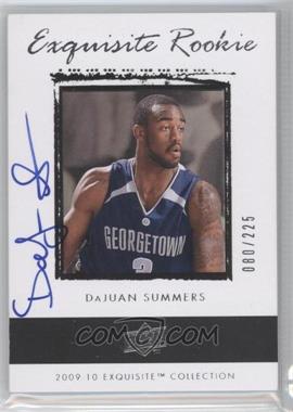 2009-10 Exquisite Collection - [Base] #70 - Exquisite Rookie - DaJuan Summers /225