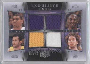 2009-10 Exquisite Collection - Exquisite Eights #LALJAZ - Andrew Bynum, Kobe Bryant, Jordan Farmar, Pau Gasol, Deron Williams, Kyle Korver, Andrei Kirilenko, Carlos Boozer /10