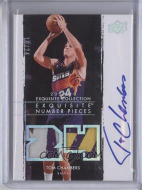 2009-10 Exquisite Collection - Number Pieces Autographs #NP-TC - Tom Chambers /24