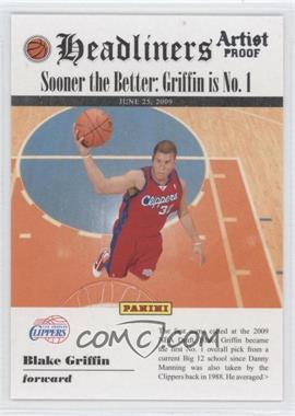 2009-10 Panini - Headliners - Artist Proof #10 - Blake Griffin /199