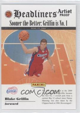 2009-10 Panini - Headliners - Artist Proof #10 - Blake Griffin /199