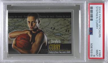 2009-10 Panini Album Stickers - [Base] #189 - Stephen Curry [PSA 9 MINT]