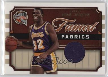 2009-10 Panini Basketball Hall of Fame - Famed Fabrics #15 - Magic Johnson /250