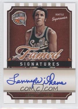 2009-10 Panini Basketball Hall of Fame - Famed Signatures #LW - Lenny Wilkens /499