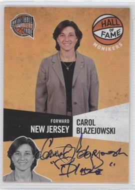 2009-10 Panini Basketball Hall of Fame - Monikers #18 - Carol Blazejowski /299