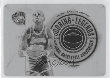 2009-10 Panini Basketball Hall of Fame - Scoring Legends - Printing Plate Black #1 - Kareem Abdul-Jabbar /1