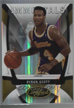 2009-10 Panini Certified - [Base] - Mirror Gold #152 - Immortals - Byron Scott /25 [Noted]