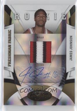 2009-10 Panini Certified - [Base] - Mirror Gold #184 - Freshman Fabric Signatures - James Johnson /25