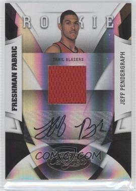 2009-10 Panini Certified - [Base] #197 - Freshman Fabric Signatures - Jeff Pendergraph /399