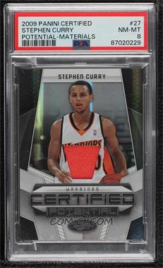 2009-10 Panini Certified - Certified Potential - Materials #27 - Stephen Curry /599 [PSA 8 NM‑MT]