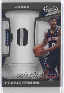 2009-10 Panini Certified - Fabric of the Game - Jersey Number Die-Cut Prime #FOG-JT.2 - Jeff Teague /25