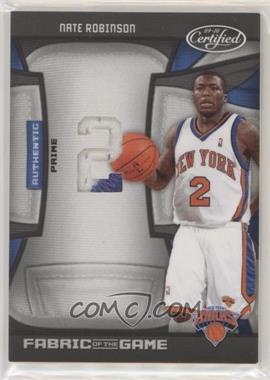 2009-10 Panini Certified - Fabric of the Game - Jersey Number Die-Cut Prime #FOG-NR - Nate Robinson /10 [EX to NM]