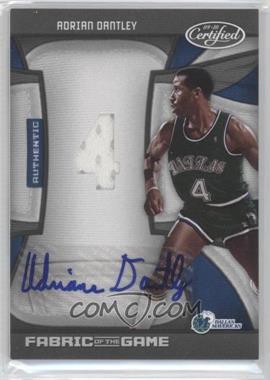 2009-10 Panini Certified - Fabric of the Game - Jersey Number Die-Cut Signatures #FOG-AD.1 - Adrian Dantley /25