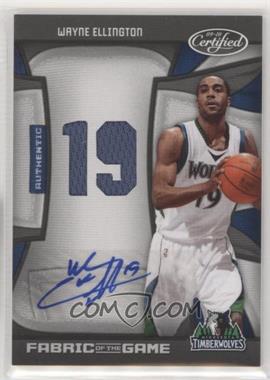 2009-10 Panini Certified - Fabric of the Game - Jersey Number Die-Cut Signatures #FOG-WE - Wayne Ellington /25