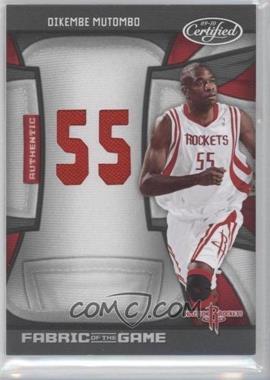 2009-10 Panini Certified - Fabric of the Game - Jersey Number Die-Cut #FOG-DM - Dikembe Mutombo /99
