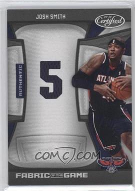 2009-10 Panini Certified - Fabric of the Game - Jersey Number Die-Cut #FOG-JS - Josh Smith /50
