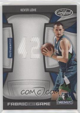 2009-10 Panini Certified - Fabric of the Game - Jersey Number Die-Cut #FOG-KL - Kevin Love /99