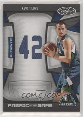 2009-10 Panini Certified - Fabric of the Game - Jersey Number Die-Cut #FOG-KL - Kevin Love /99