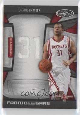 2009-10 Panini Certified - Fabric of the Game - Jersey Number Die-Cut #FOG-SB - Shane Battier /99