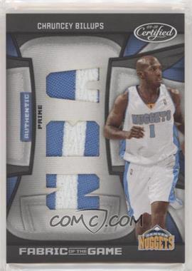 2009-10 Panini Certified - Fabric of the Game - NBA Die-Cut Prime #FOG-CB.2 - Chauncey Billups /10
