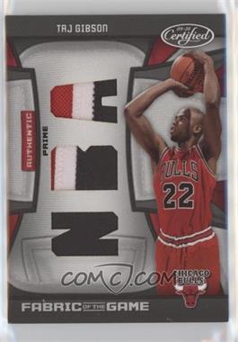 2009-10 Panini Certified - Fabric of the Game - NBA Die-Cut Prime #FOG-TG - Taj Gibson /25