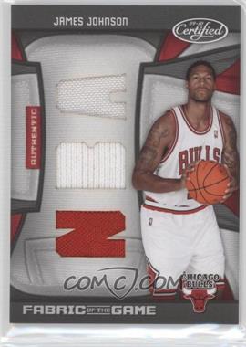 2009-10 Panini Certified - Fabric of the Game - NBA Die-Cut #FOG-JJ.1 - James Johnson /50